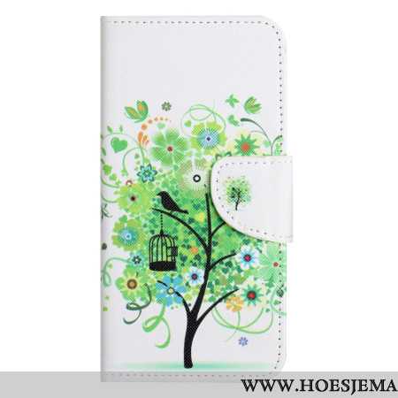 Bescherming Hoesje Samsung Galaxy S24 5g Groene Boom Met Riem