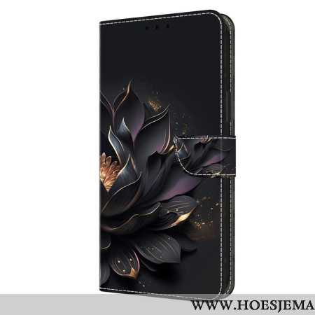 Folio-hoesje Samsung Galaxy S24 5g Telefoonhoesje Paarse Lotus