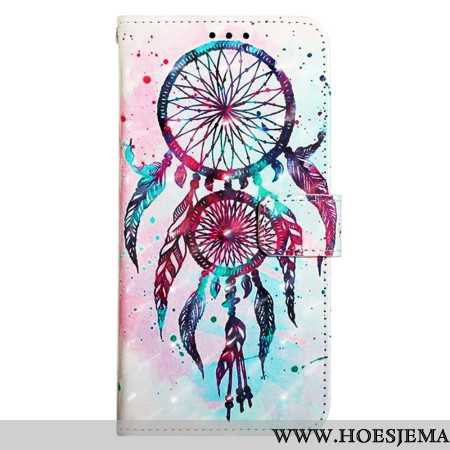 Folio-hoesje Samsung Galaxy S24 5g Dromenvanger Met Rode Aquarel