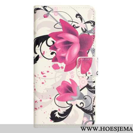 Flip Case Leren Samsung Galaxy S24 5g Lotus