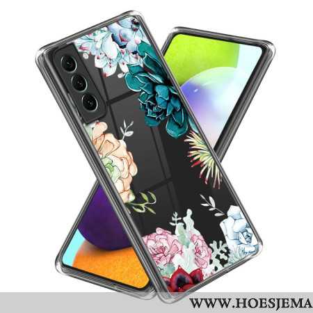 Hoesje Samsung Galaxy S24 5g Transparant Bloemen