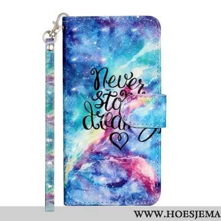 Leren Hoesje Voor Samsung Galaxy S24 5g Sterrenhemel Met Koord