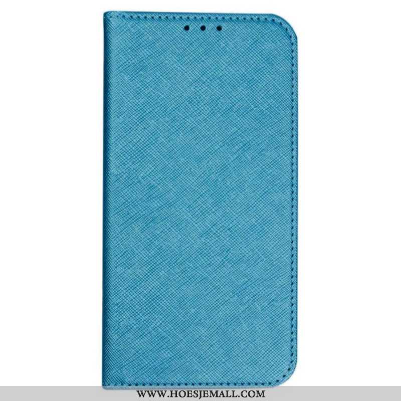 Folio-hoesje Voor Samsung Galaxy S24 Fe Kruistextuur