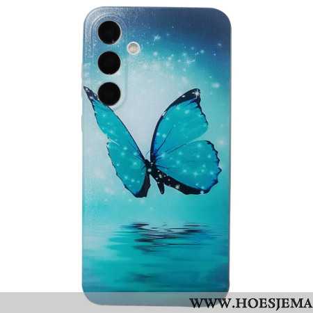 Hoesje Samsung Galaxy S24 Fe Blauwe Vlinder