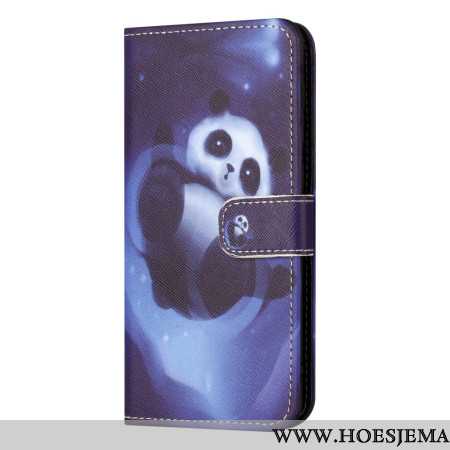 Leren Hoesje Voor Samsung Galaxy S24 Fe Panda-ruimte