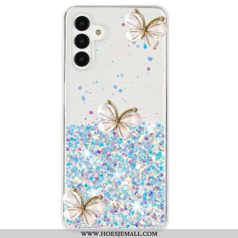 Hoesje Samsung Galaxy S24 Fe Fosforescerende 3d-vlinders