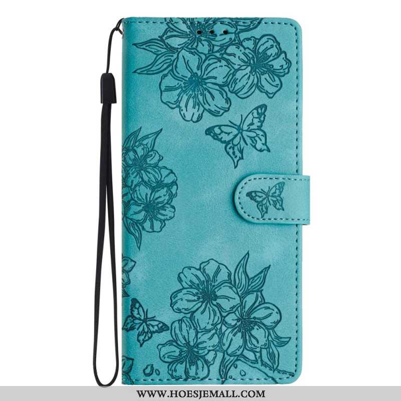 Leren Hoesje Voor Samsung Galaxy S24 Fe Floralie