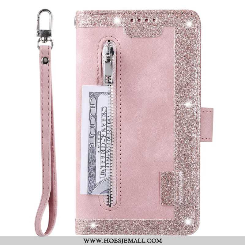 Leren Hoesje Voor Samsung Galaxy S24 Fe 9 Lanyard-kaarthouders