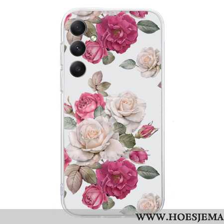 Case Hoesje Samsung Galaxy S24 Fe Telefoonhoesje Pioenrozen