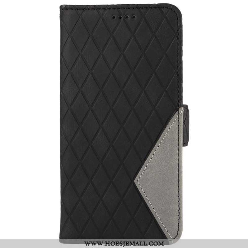 Leren Hoesje Samsung Galaxy S24 Fe Diamanten Met Bandjes