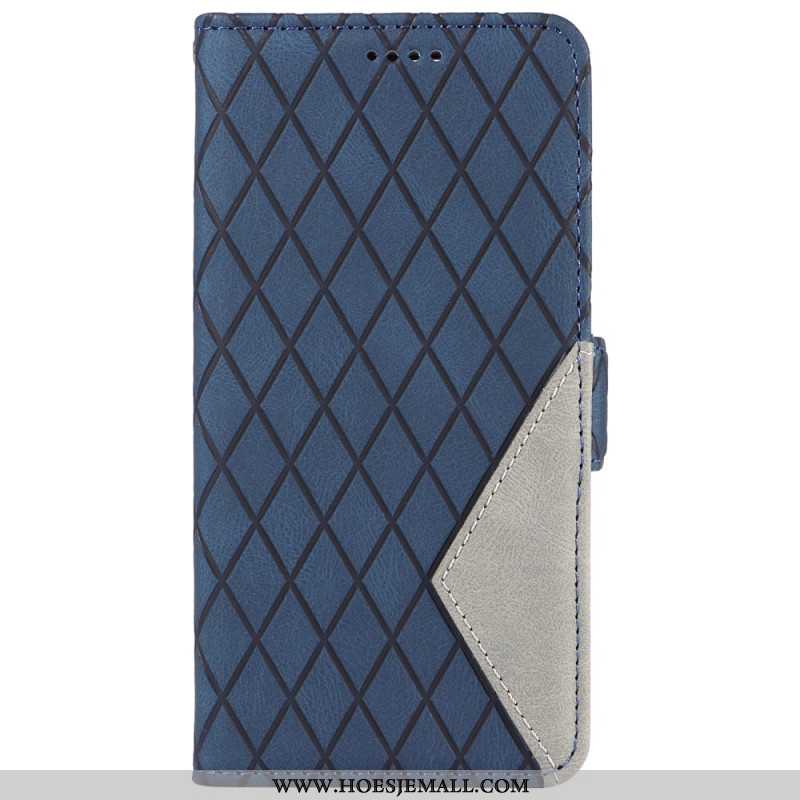 Leren Hoesje Samsung Galaxy S24 Fe Diamanten Met Bandjes