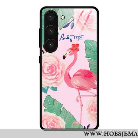 Cover Hoesje Samsung Galaxy S24 Plus 5g Telefoonhoesje Flamingo Gehard Glas