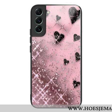 Hoesje Voor Samsung Galaxy S24 Plus 5g Roze Love Gehard Glas