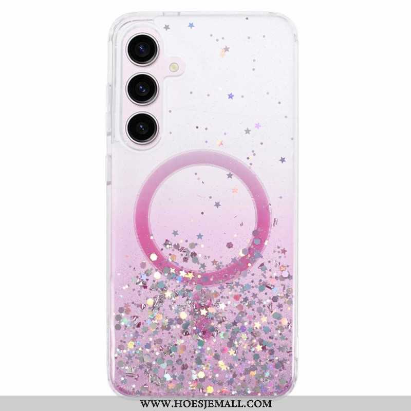 Case Hoesje Samsung Galaxy S24 Plus 5g Telefoonhoesje Magsafe-compatibele Glitters