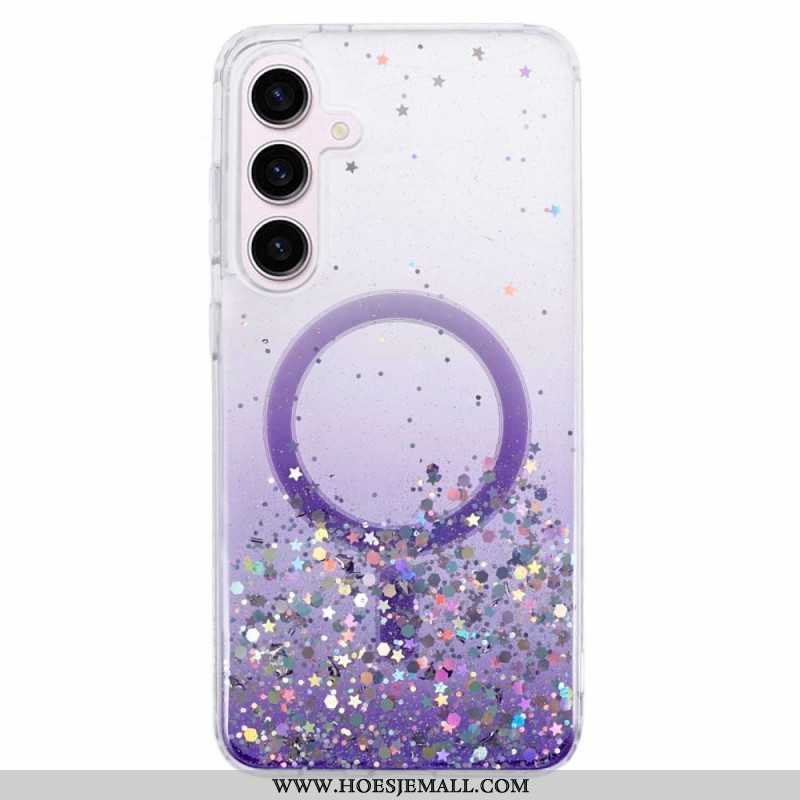 Case Hoesje Samsung Galaxy S24 Plus 5g Telefoonhoesje Magsafe-compatibele Glitters