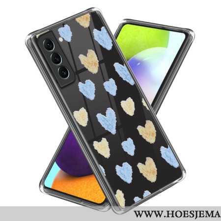 Hoesje Samsung Galaxy S24 Plus 5g Gele En Blauwe Harten