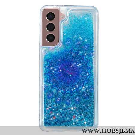 Case Hoesje Samsung Galaxy S24 Plus 5g Telefoonhoesje Vloeibare Glitter En Mandala