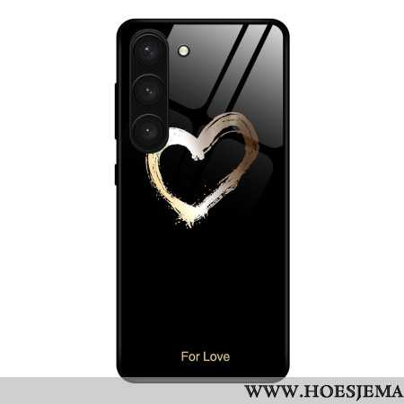 Case Hoesje Samsung Galaxy S24 Plus 5g Telefoonhoesje Zwart Hart Gehard Glas