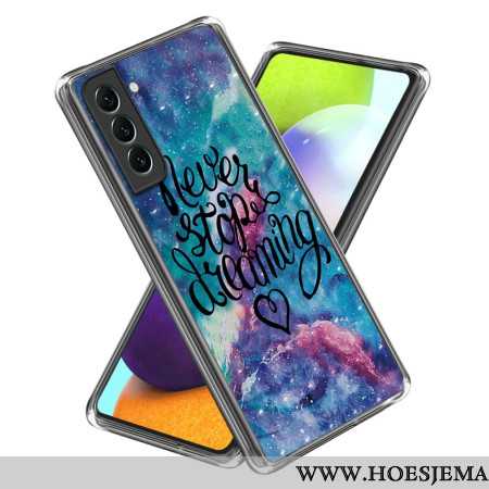 Cover Hoesje Samsung Galaxy S24 Plus 5g Telefoonhoesje Stop Nooit Met Dromen