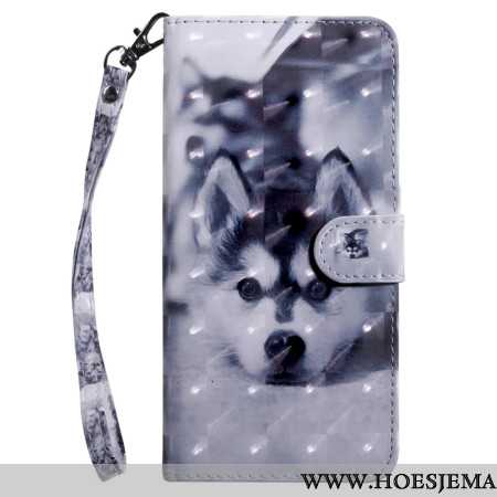 Folio-hoesje Samsung Galaxy S24 Plus 5g Telefoonhoesje Husky Met Riem