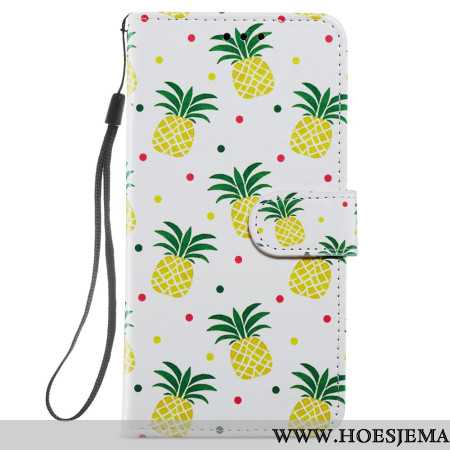 Bescherming Hoesje Samsung Galaxy S24 Plus 5g Ananas Met Bandje