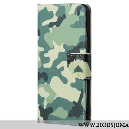 Flip Case Leren Samsung Galaxy S24 Ultra 5g Camouflagepatroon