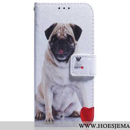 Leren Hoesje Voor Samsung Galaxy S24 Ultra 5g Mopshond