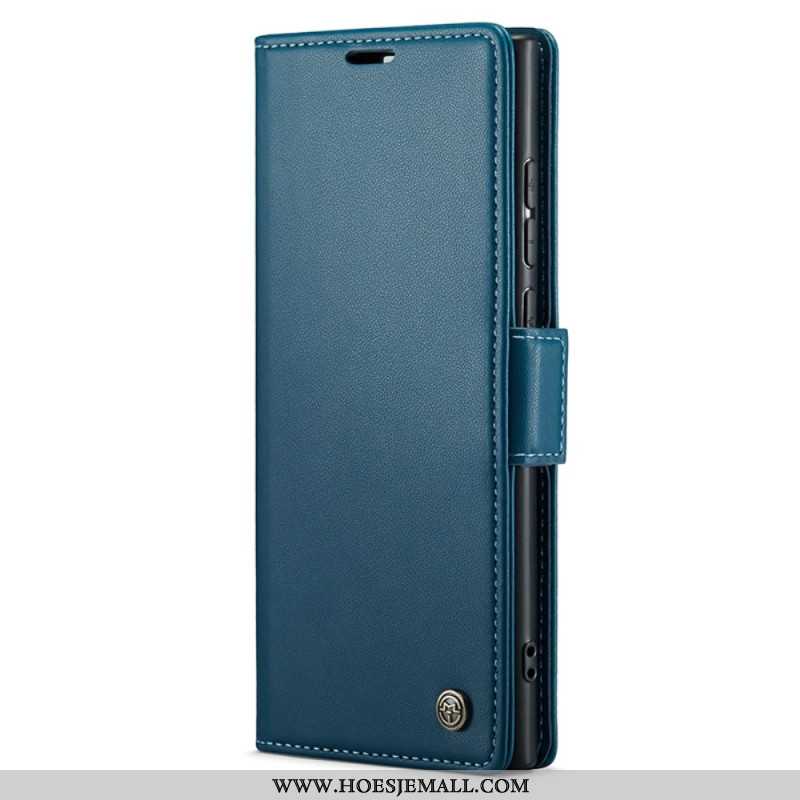 Leren Hoesje Voor Samsung Galaxy S24 Ultra 5g Caseme Litchi-textuur