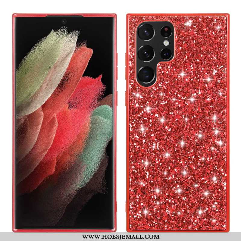 Case Hoesje Samsung Galaxy S24 Ultra 5g Telefoonhoesje Sprankelende Glitters