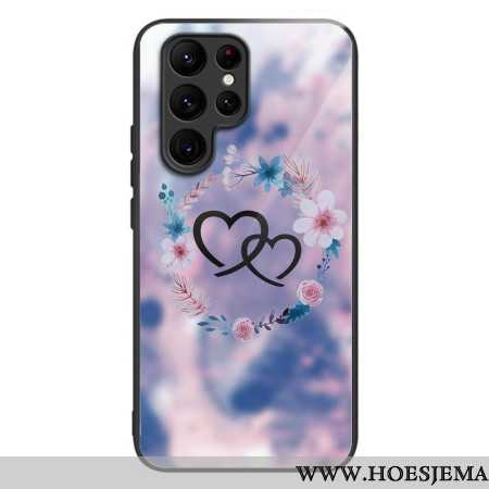 Case Hoesje Samsung Galaxy S24 Ultra 5g Telefoonhoesje Hart Tot Hart Gehard Glas