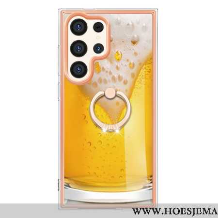 Hoesje Samsung Galaxy S24 Ultra 5g Met Biersteunring Bescherming Hoesje