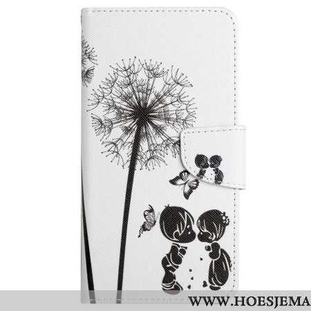 Folio-hoesje Samsung Galaxy S24 Ultra 5g Paardenbloem Met Riempje