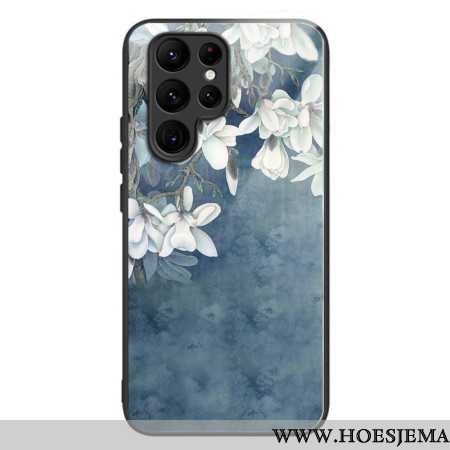 Hoesje Samsung Galaxy S24 Ultra 5g Magnolia's Van Gehard Glas