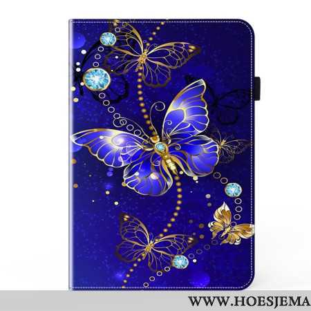 Cover Samsung Galaxy Tab S9 Fe Plus Diamanten Vlinder