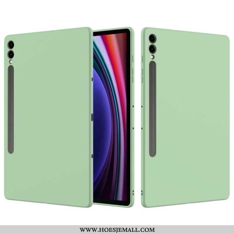 Case Hoesje Samsung Galaxy Tab S9 Plus Telefoonhoesje Vloeibare Siliconen