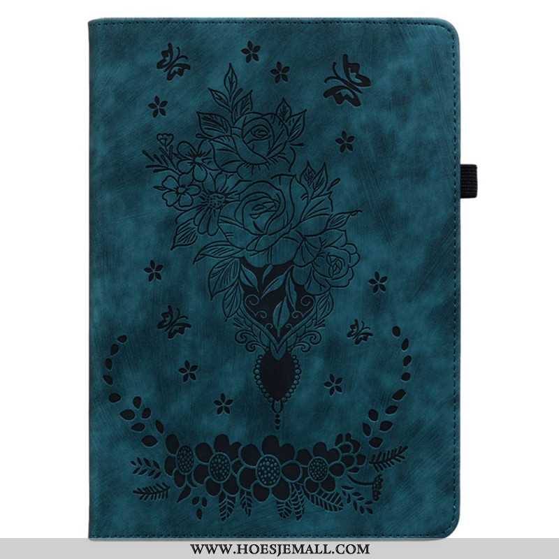 Cover Samsung Galaxy Tab S9 Plus Vlinders En Rozen