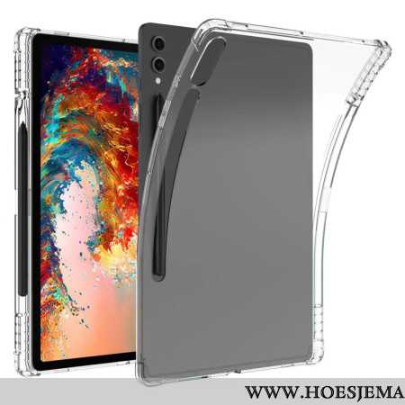 Hoesje Samsung Galaxy Tab S9 Plus Transparant Met Versterkte Hoeken En Stylushouder