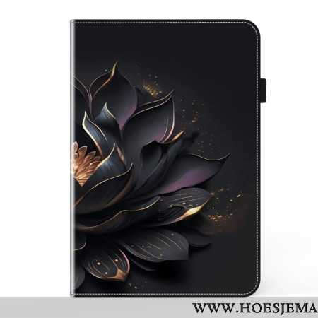 Cover Voor Samsung Galaxy Tab S9 Plus Paarse Lotus