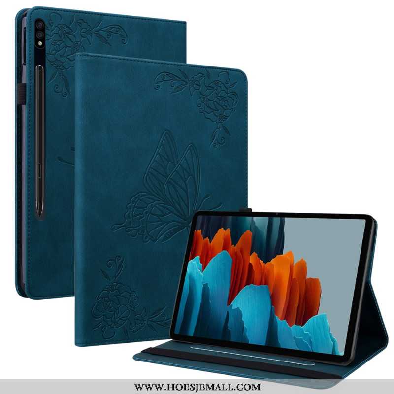 Hoesje Case Samsung Galaxy Tab S9 Telefoonhoesje Vlinders En Bloemen