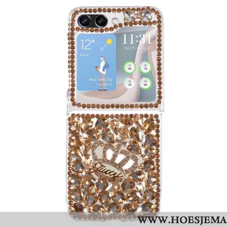 Case Hoesje Samsung Galaxy Z Flip 5 Telefoonhoesje Kroonbedels