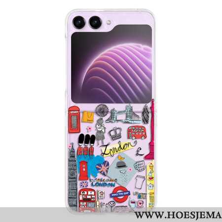 Hoesje Samsung Galaxy Z Flip 5 Transparant Londen