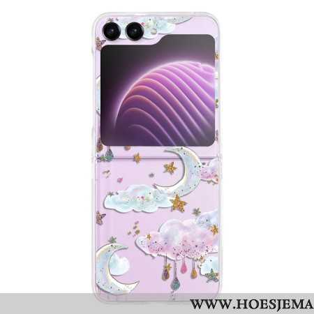 Cover Hoesje Samsung Galaxy Z Flip 5 Telefoonhoesje Transparante Hemel