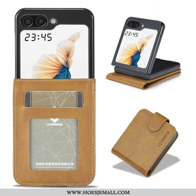 Cover Samsung Galaxy Z Flip 5 Imitatieleer Lc.imeeke Bescherming Hoesje