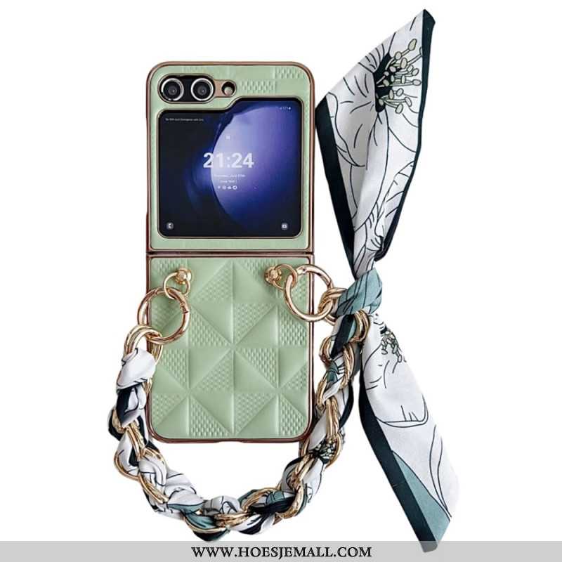 Hoesje Voor Samsung Galaxy Z Flip 6 Gewatteerde Armband