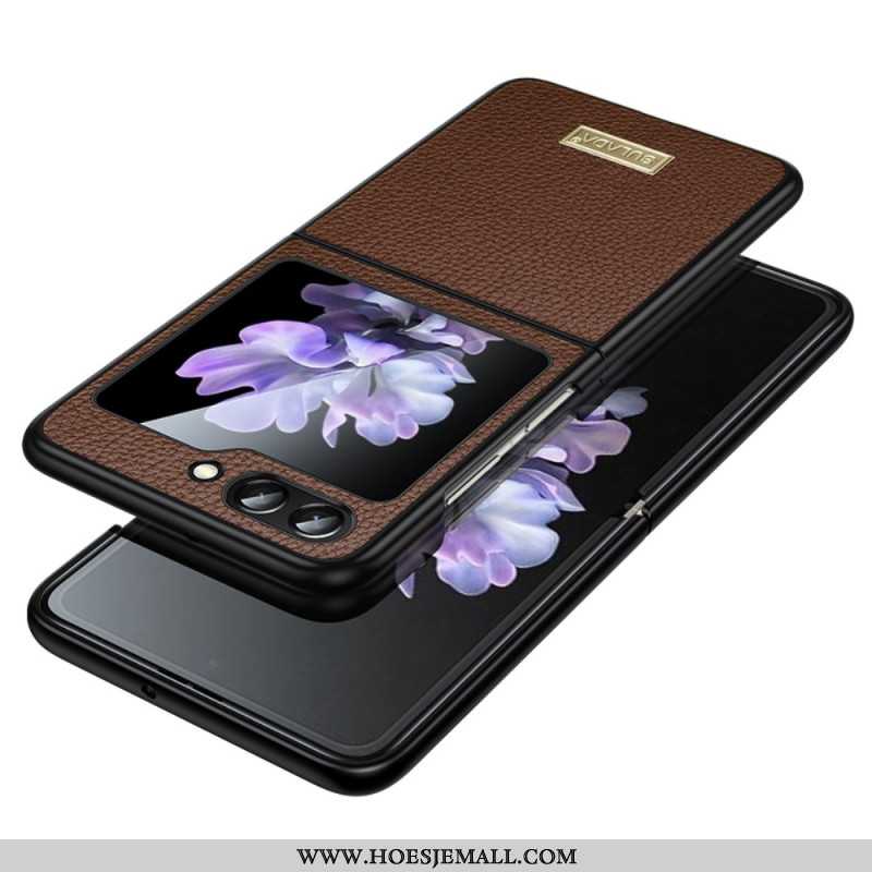 Cover Hoesje Samsung Galaxy Z Flip 6 Telefoonhoesje Litchi-textuur Sulada