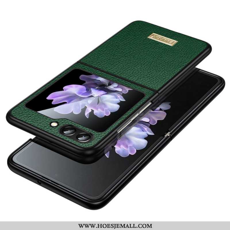 Cover Hoesje Samsung Galaxy Z Flip 6 Telefoonhoesje Litchi-textuur Sulada