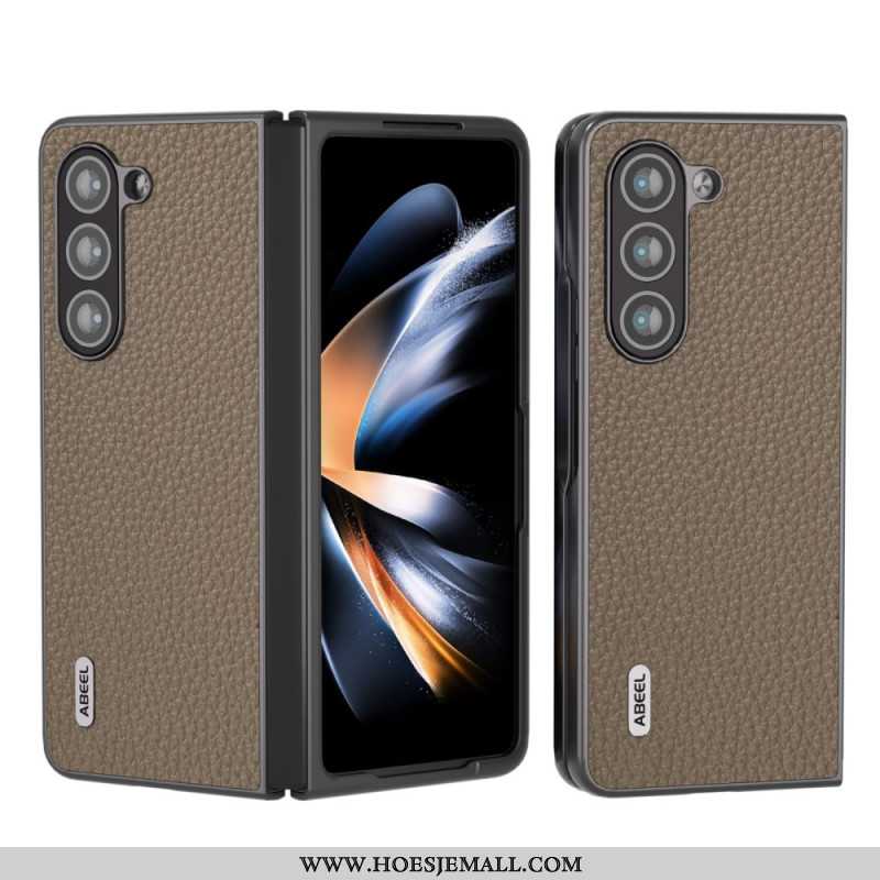 Hoesje Samsung Galaxy Z Fold 5 Klassiek Leer Abeel