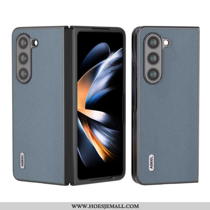 Hoesje Samsung Galaxy Z Fold 5 Getextureerd Leer