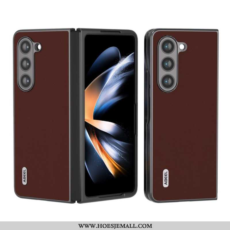 Hoesje Samsung Galaxy Z Fold 5 Abeel-leer