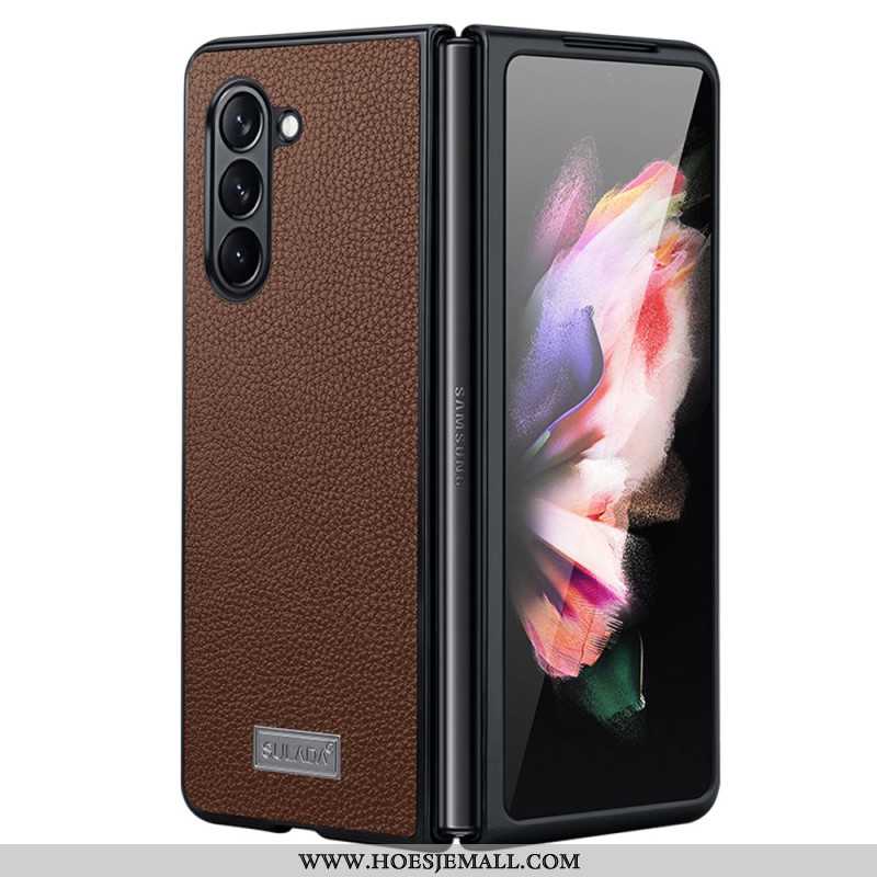 Hoesje Samsung Galaxy Z Fold 5 Litchileer Design Abeel